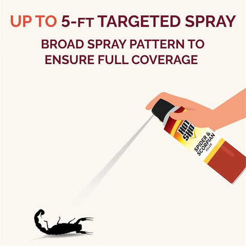 Hot Shot HG-97402 Spider and Scorpion Killer, Liquid, Sprayer Application, Indoor, Outdoor, 16 oz Aerosol Can