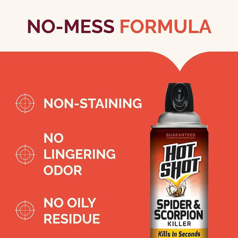 Hot Shot HG-97402 Spider and Scorpion Killer, Liquid, Sprayer Application, Indoor, Outdoor, 16 oz Aerosol Can