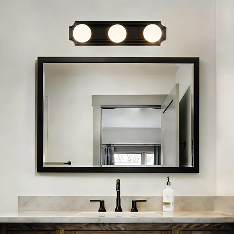 Boston Harbor 045233-VB Vanity Bar Fixture, 100 W, 3-Lamp, G Lamp, Steel Fixture, Venetian Bronze Fixture