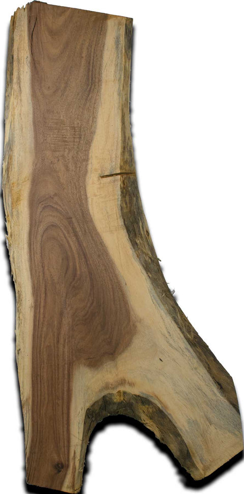 Albizia Live Edge Wood Slab 2.5 In. x 16 In. x 48 In.