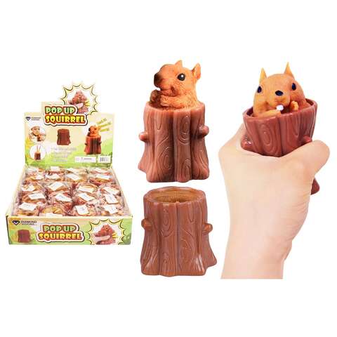 Diamond Visions Pop-Up Squeeze Toy Brown, Pack of 20