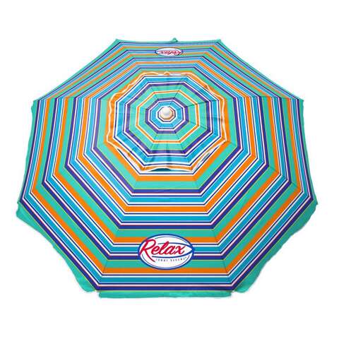 Tommy Bahama Tilt 6 ft. Tiltable Multicolor Beach Umbrella