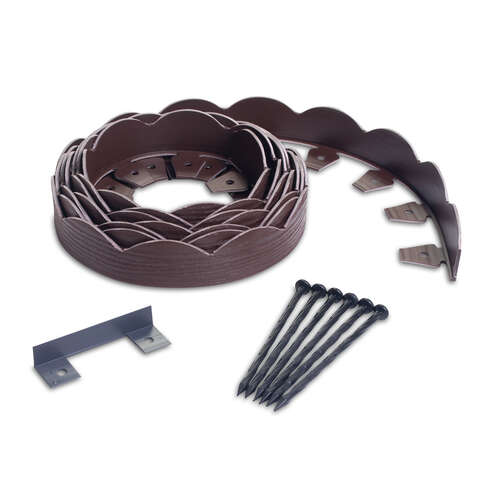 EasyFlex Plastic Brown Landscape Edging Kit, Pack of 3