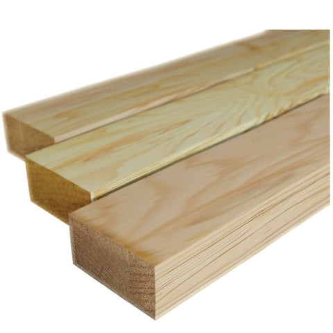3 x 6, Douglas Fir, No. 2 & Better, Green, Surfaced on 4 Sides