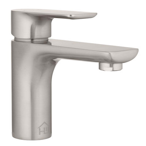 Homewerks Brushed Nickel Motion Sensing Modern Single-Handle Bathroom Sink Faucet 2 in.