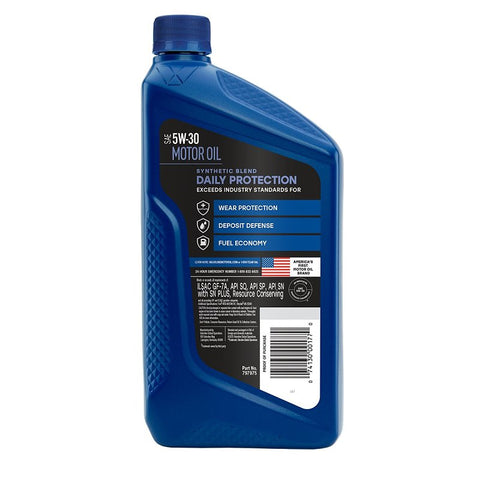 Valvoline 797975 Motor Oil, 5W-30, 1 qt Bottle, Pack of 6