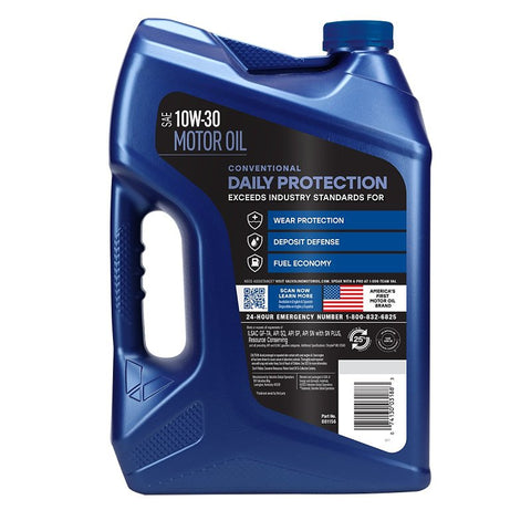 Valvoline Daily Protection 881156 Synthetic Blend Motor Oil, 10W-30, 5 qt Jug, Pack of 3