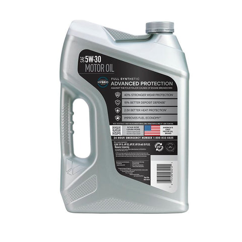 Valvoline 881164 Advanced Full Synthetic Motor Oil, 5W-30, 5 qt Bottle, Pack of 3