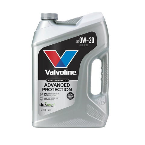 Valvoline 881150 Motor Oil, 0W-20, 5 qt, Pack of 3