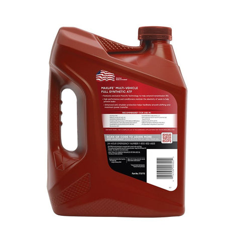 Valvoline MAXLIFE 773775 Transmission Fluid, 1 gal, Bottle, Pack of 3