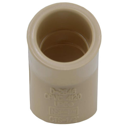 Charlotte Pipe 1/2 in. Socket X 1/2 in. D Socket CPVC 45 Degree Elbow 1 pk, Pack of 25