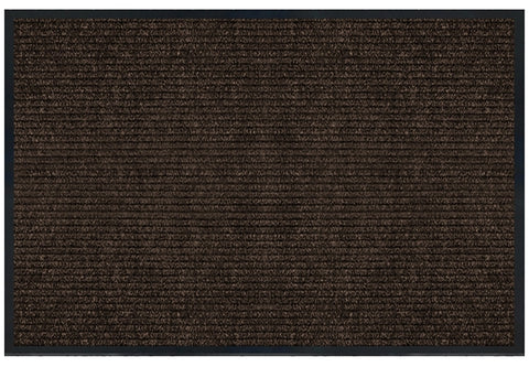 Multy Home Platinum MT1005379 Utility Floor Mat, 4 ft L, 3 ft W, Ribbed Pattern, Polypropylene Rug, Tan