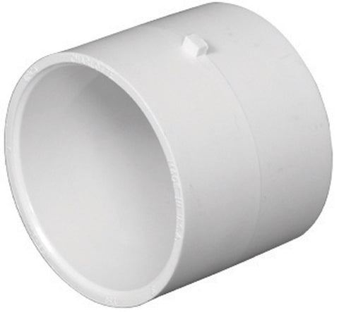 Charlotte Pipe 2 in. Dia. x 2 in. Dia. Hub To Hub PVC Coupling