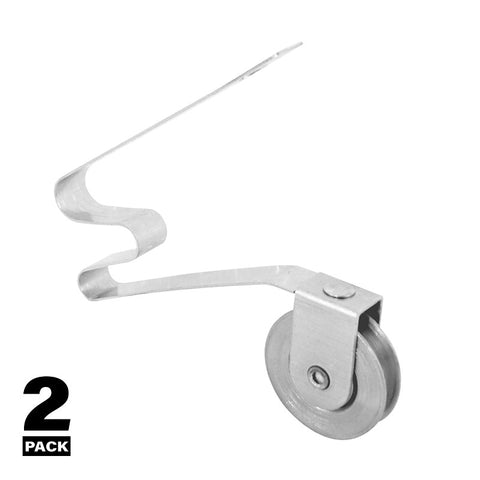 Prime-Line B 746 Adjustable Spring Tension Roller Assembly, 1 in Dia Roller, 1/4 in W Roller, Stainless Steel Roller