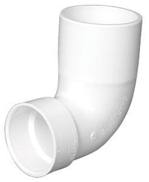 Charlotte Pipe 4 in. Dia. x 3 in. Dia. Schedule 40 Spigot To Hub 90 deg. PVC Closet Bend