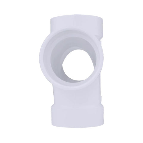 Charlotte Pipe Schedule 40 2 in. Hub X 2 in. D Hub PVC Double Sanitary Tee 1 pk