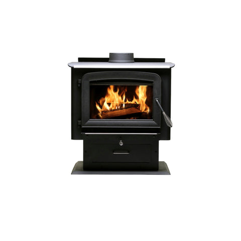 US Stove Ashley EPA Certified 2000 sq ft Pedestal Cord Wood Stove