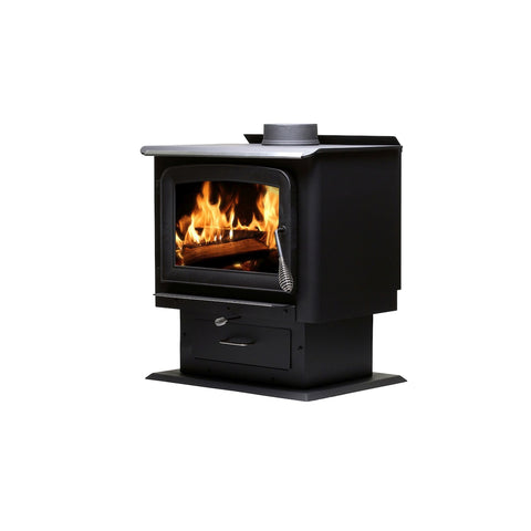US Stove Ashley EPA Certified 2000 sq ft Pedestal Cord Wood Stove