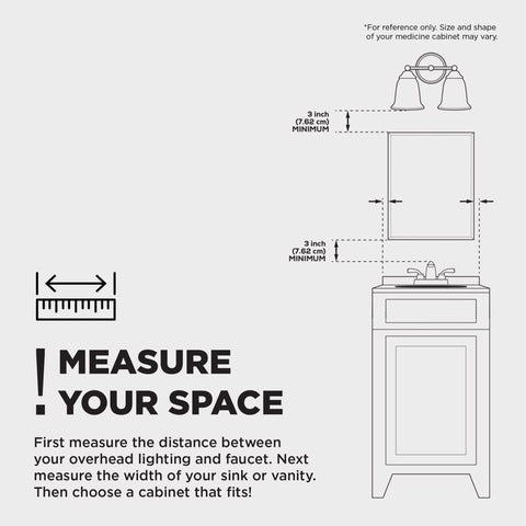 Zenna Home 30.5 in. H X 24.25 in. W X 5 in. D Rectangle Medicine Cabinet/Mirror