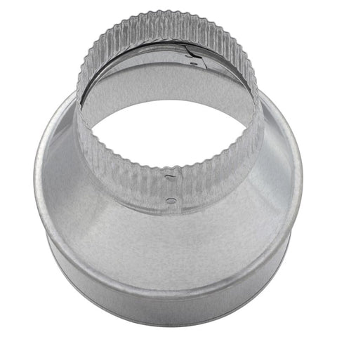 Imperial 6 in. D X 4 in. D Galvanized Steel Furnace Pipe Reducer