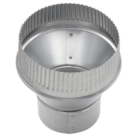 Imperial 3 in. D X 6 in. D Galvanized Steel Furnace Pipe Increaser