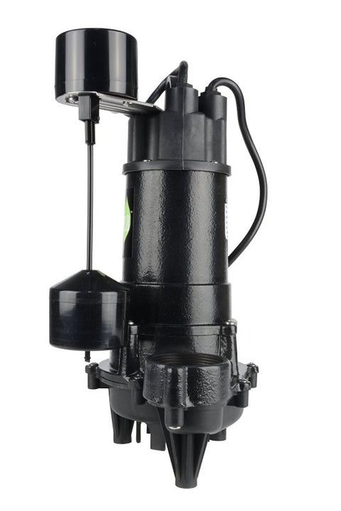 Eco-Flo ECD Series ECD75V Submersible Sump Pump, 8 A, 115 V, 3/4 hp, 1-1/2 in Outlet, 35 ft Max Head