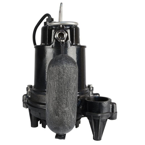 Eco-Flo EFSA50 Sump Pump, 115 V, 1/2 hp, 1-1/2 in Outlet, 26 ft Max Lift Head, 5100 gph, Cast Iron Impeller