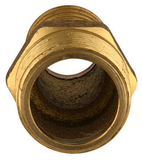 Water Source MA75NL Pipe Adapter, 3/4 in, MNPT x Barb, Brass
