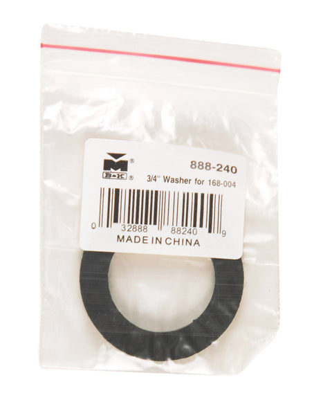 B&K 3/4 in. D Rubber Rubber Washer 5, Pack of 5