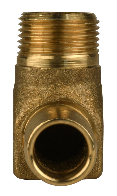 Water Source HE7575NL Heavy-Duty Hydrant Pipe Elbow, 3/4 in, MNPT x Barb, Brass