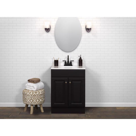 Zenna Home Single Espresso Bathroom Vanity 24 in. W X 18 in. D X 35 in. H
