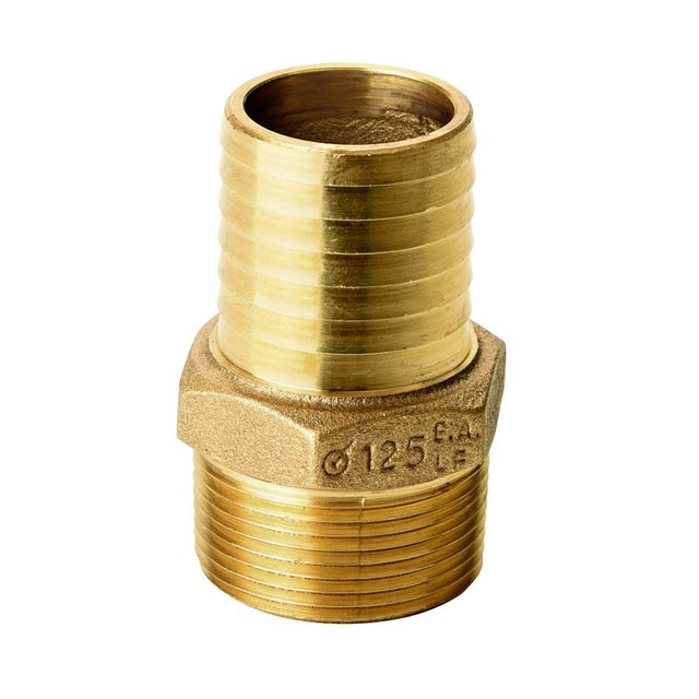 Water Source MA125NL Pipe Adapter, 1-1/4 in, MNPT x Barb, Brass – Shell ...