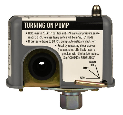 Water Source PSL2040 Pressure Switch, 20 to 40 psi Working