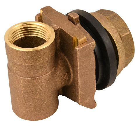 Water Source PA100NL Pitless Adapter, 1 in, FNPT, Brass