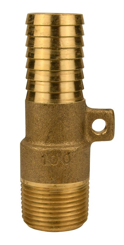 Water Source MAR100NL Pipe Adapter with Rope Loop, 1 in, MNPT x Barb, Brass