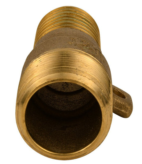 Water Source MAR100NL Pipe Adapter with Rope Loop, 1 in, MNPT x Barb, Brass
