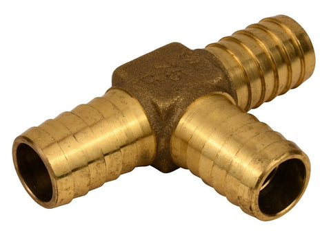 Water Source HT75NL Hydrant Pipe Tee, 3/4 in, Barb x MNPT, Brass