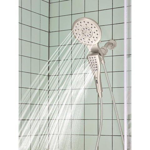Moen Magnetix Brushed Nickel 8 settings Showerhead Combo 2.5 gpm