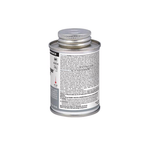 Oatey Gray Cement For PVC 4 oz