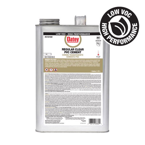 Oatey Clear Cement For PVC 1 gal