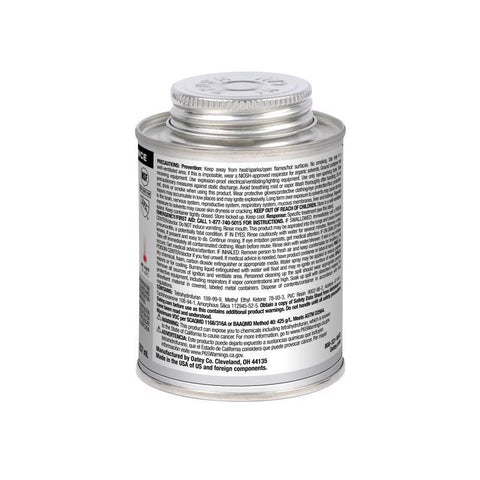 Oatey Gray Cement For PVC 8 oz