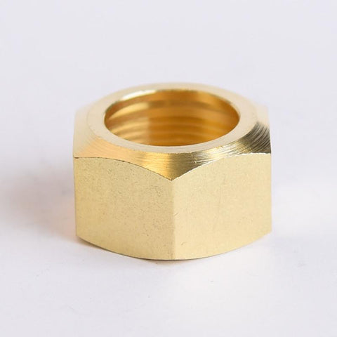 ATC 3/4 in. Compression X 3/4 in. D Compression Yellow Brass Nut, Pack of 5
