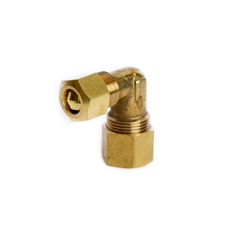 ATC 1/2 in. Compression X 3/8 in. D Compression Brass 90 Degree Elbow, Pack of 5