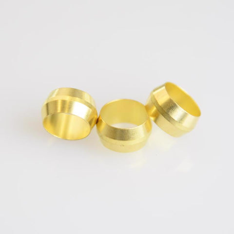 ATC 3/8 in. Compression X 3/8 in. D Compression Brass Sleeve, Pack of 5