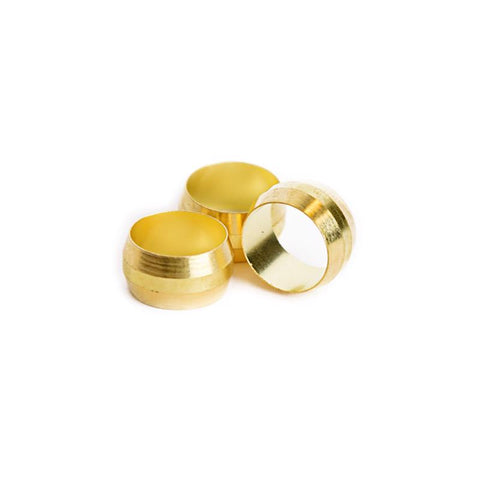 ATC 1/2 in. Compression X 1/2 in. D Compression Brass Sleeve, Pack of 5