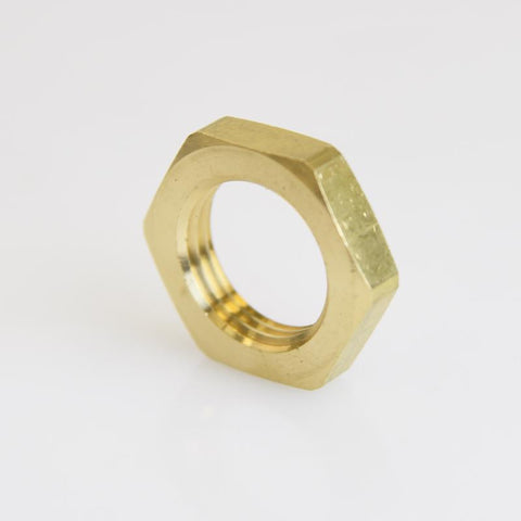 ATC Pipe Lock Nut 1/2 in. Yellow Brass 1 pc, Pack of 5