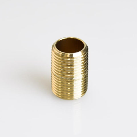 ATC 3/8 in. MPT Brass Close Nipple, Pack of 5