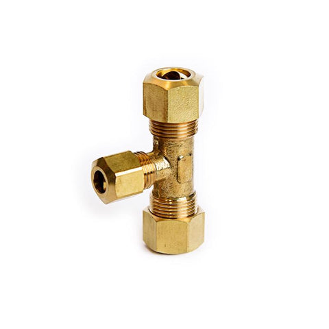 ATC 3/8 in. Compression X 3/8 in. D Compression Brass Tee, Pack of 5