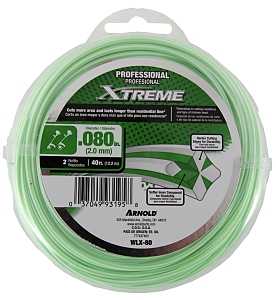 Arnold Xtreme Professional WLX-80 Trimmer Line, 0.080 in Dia, 40 ft L, Monofilament