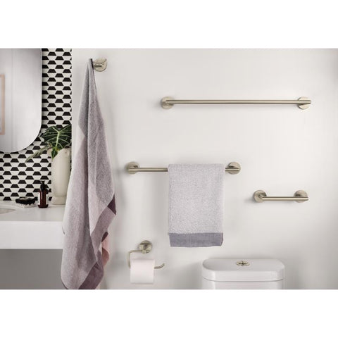 Moen Arlys Chrome Silver Towel Bar 7-1/4 in. L Zinc